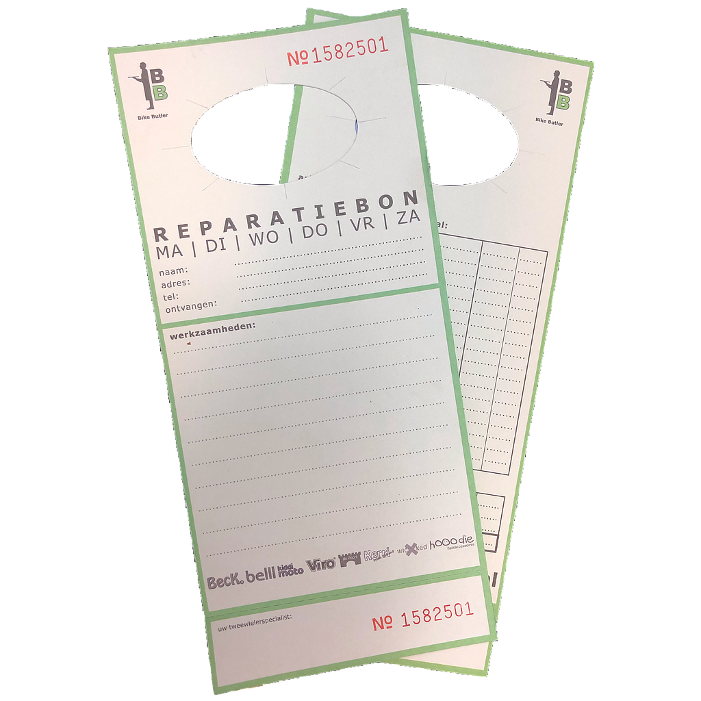 reparatiekaarten (250st.) - Reparatiekaarten (100 stuks)