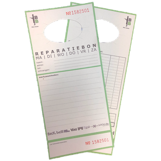 Reparatiekaarten (100 stuks)